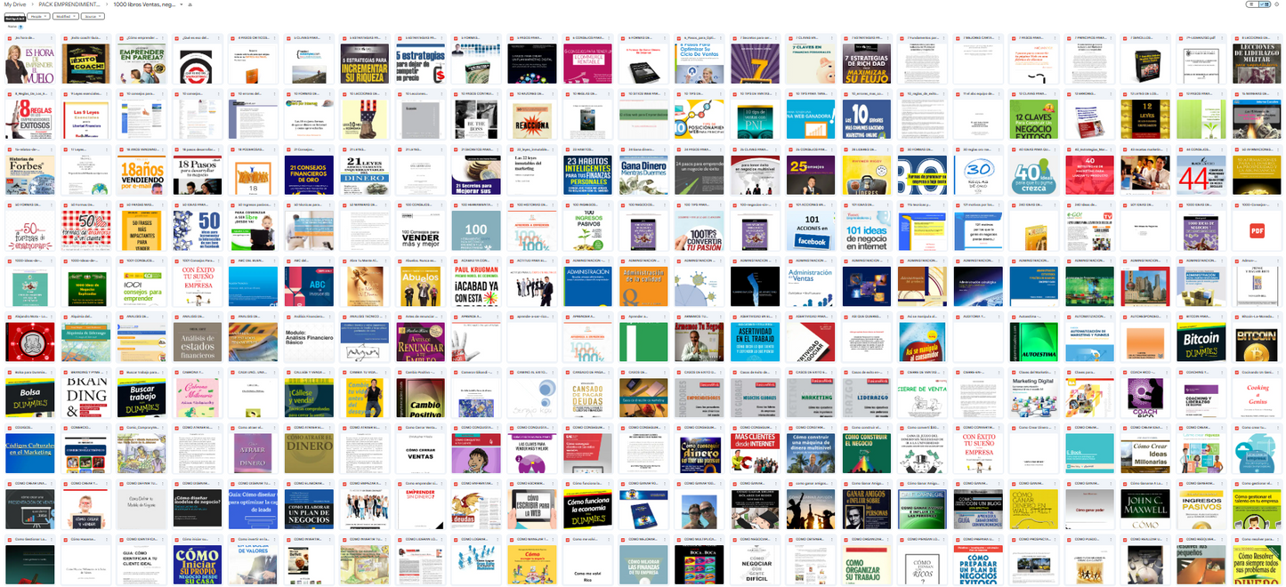 MEGAPACK de libros sobre Emprendimiento y ventas.